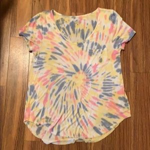 Tie dye short sleeve tee